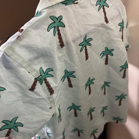 Boys Size 6 Button Up Cotton Shirt - Palms Like New - Picture 3 of 6